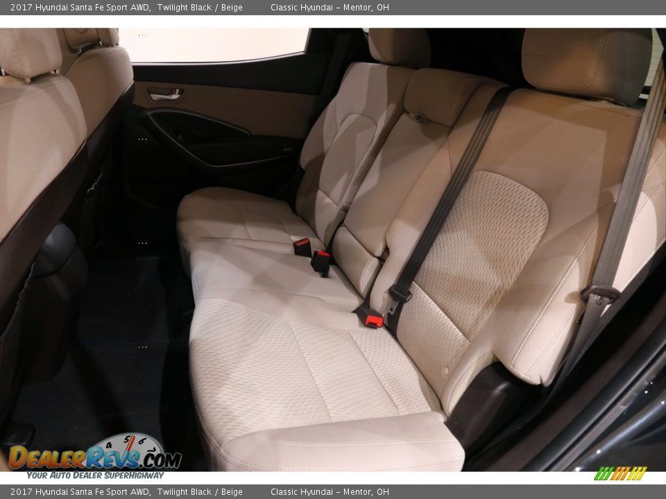 2017 Hyundai Santa Fe Sport AWD Twilight Black / Beige Photo #15