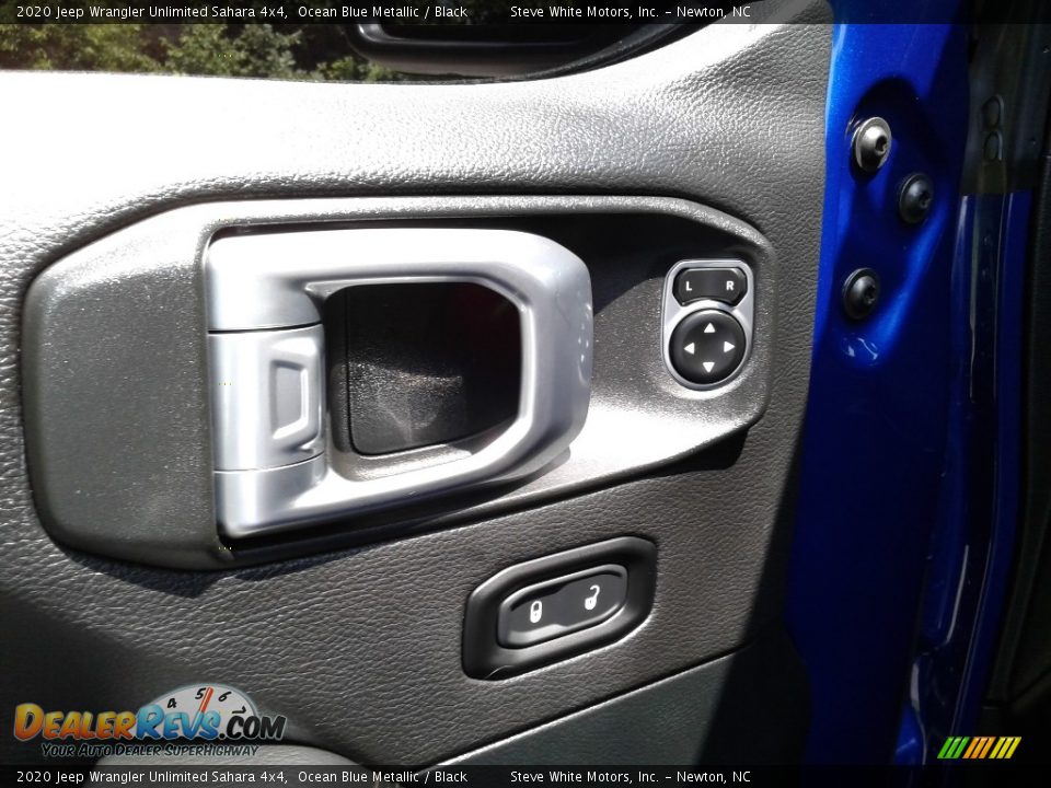 2020 Jeep Wrangler Unlimited Sahara 4x4 Ocean Blue Metallic / Black Photo #13