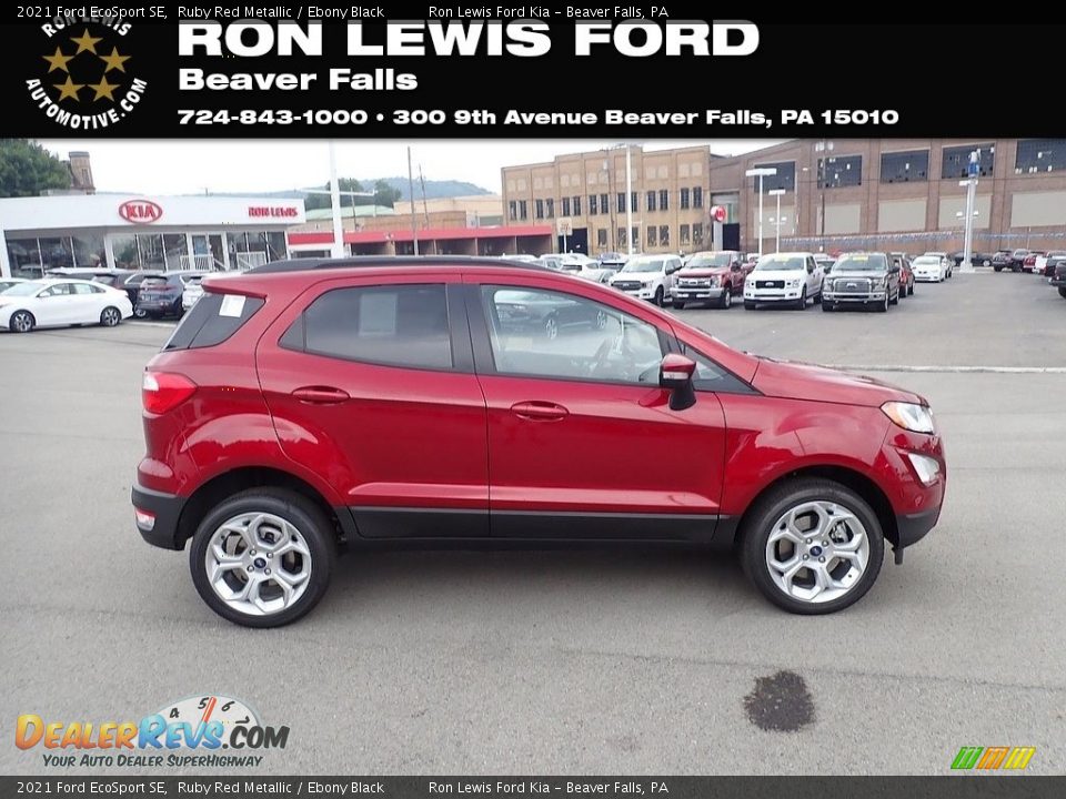 2021 Ford EcoSport SE Ruby Red Metallic / Ebony Black Photo #1