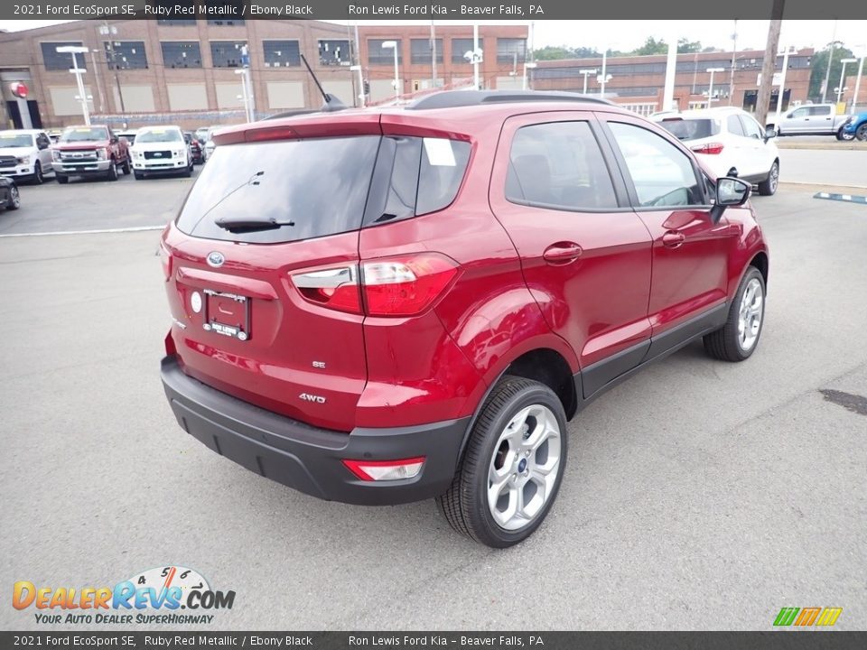 2021 Ford EcoSport SE Ruby Red Metallic / Ebony Black Photo #2