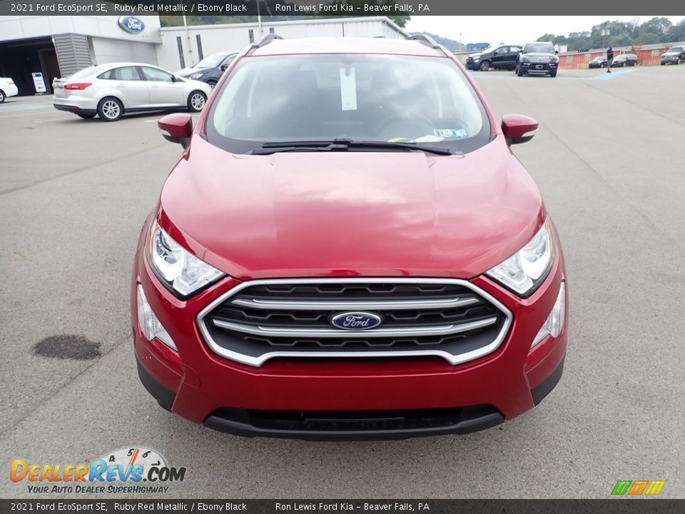 2021 Ford EcoSport SE Ruby Red Metallic / Ebony Black Photo #4