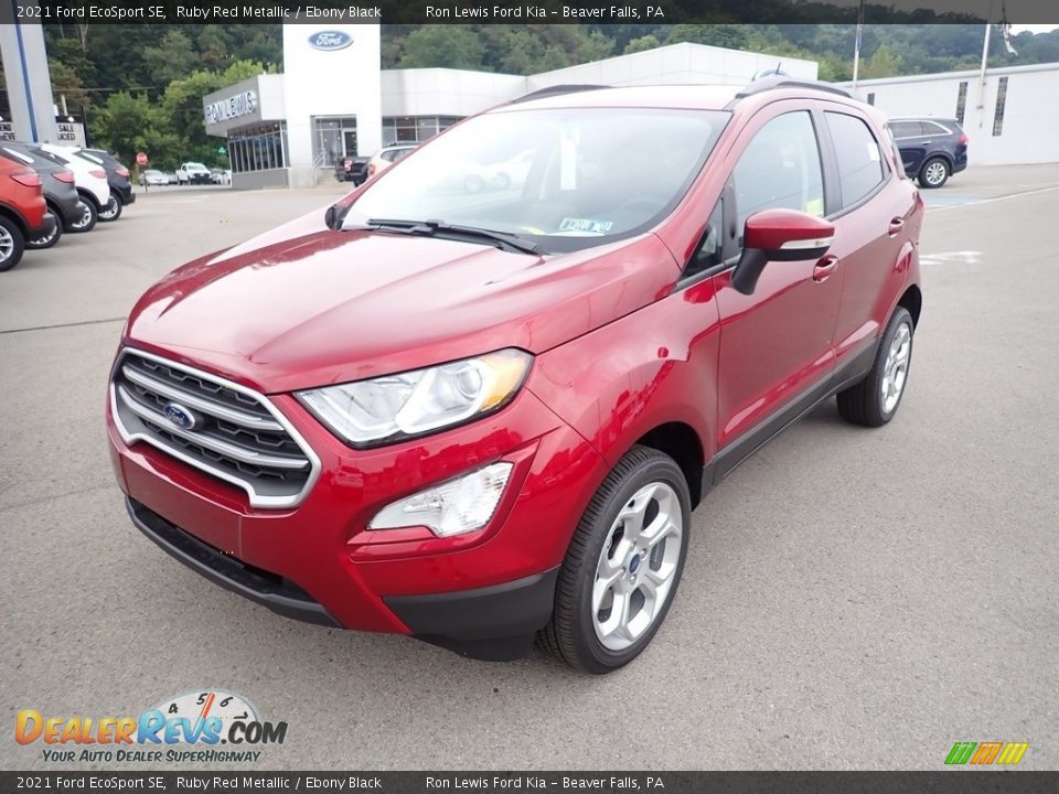 2021 Ford EcoSport SE Ruby Red Metallic / Ebony Black Photo #5