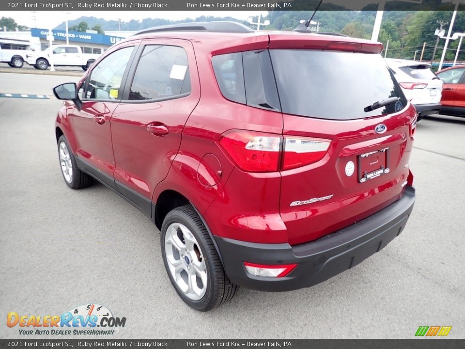 2021 Ford EcoSport SE Ruby Red Metallic / Ebony Black Photo #7