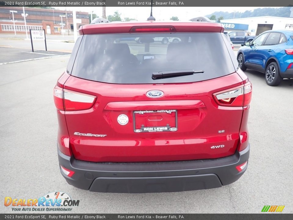 2021 Ford EcoSport SE Ruby Red Metallic / Ebony Black Photo #8