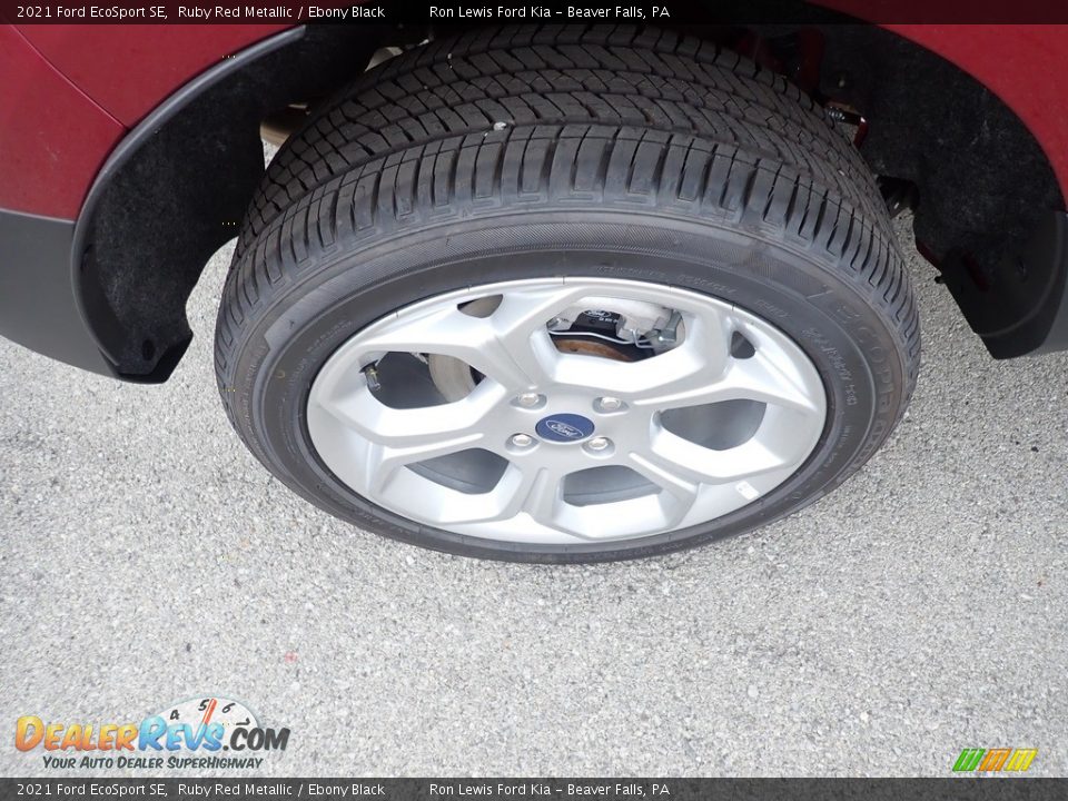 2021 Ford EcoSport SE Ruby Red Metallic / Ebony Black Photo #9