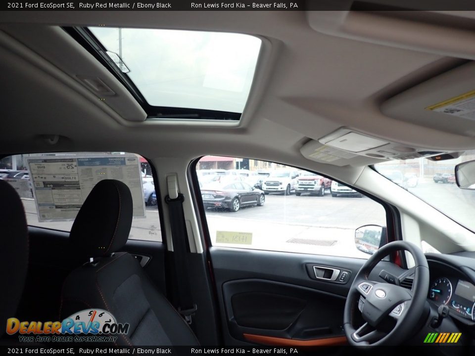 2021 Ford EcoSport SE Ruby Red Metallic / Ebony Black Photo #13