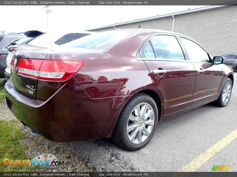 2012 Lincoln MKZ AWD Cinnamon Metallic / Dark Charcoal Photo #3