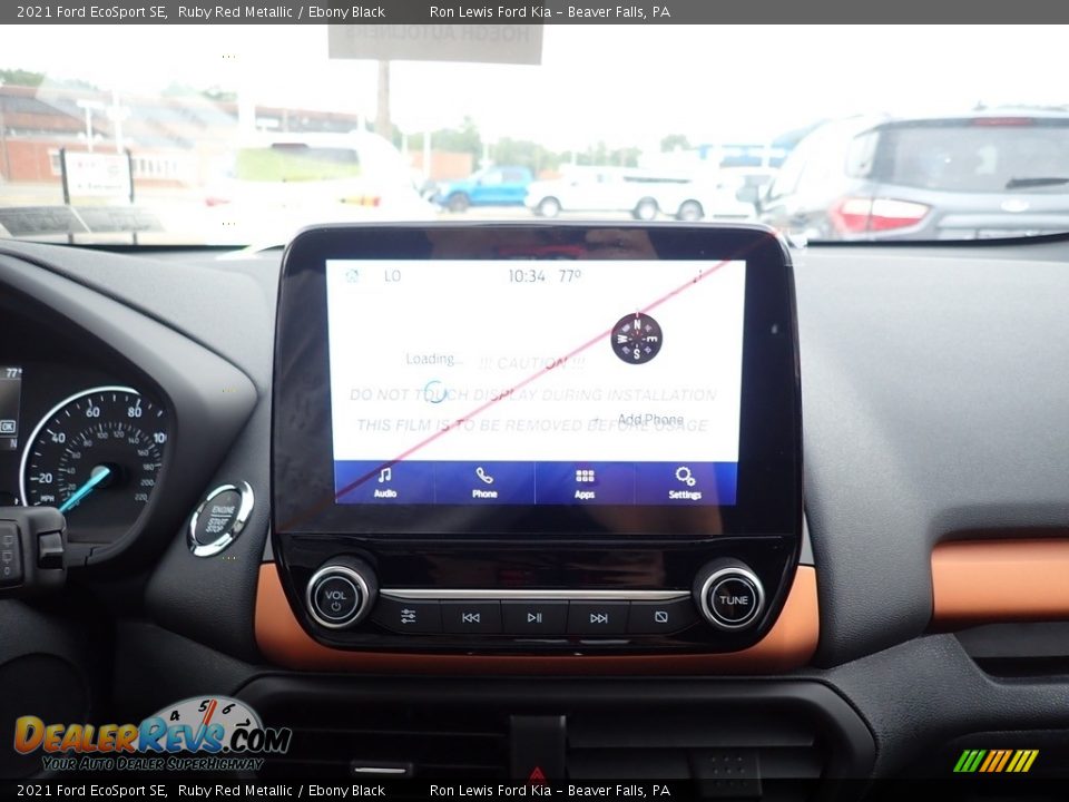 2021 Ford EcoSport SE Ruby Red Metallic / Ebony Black Photo #17
