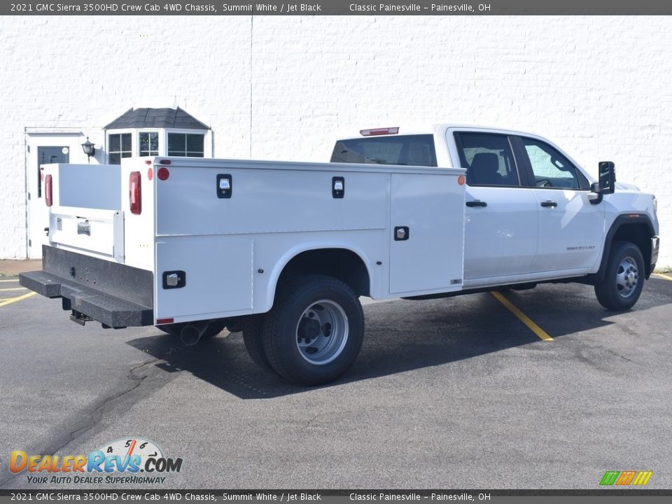 2021 GMC Sierra 3500HD Crew Cab 4WD Chassis Summit White / Jet Black Photo #2