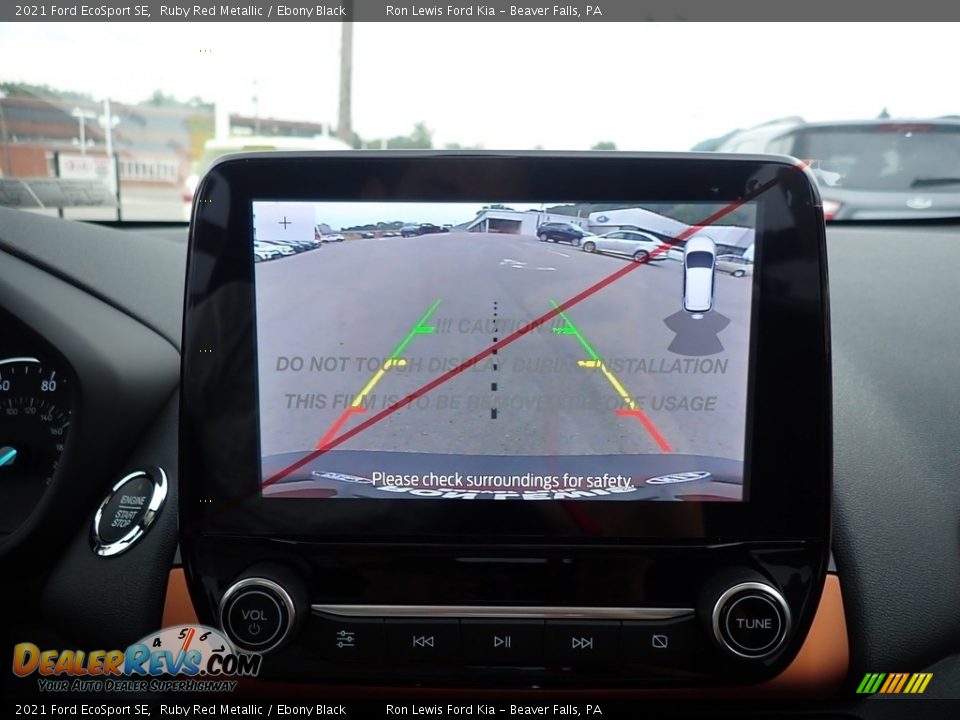 2021 Ford EcoSport SE Ruby Red Metallic / Ebony Black Photo #18