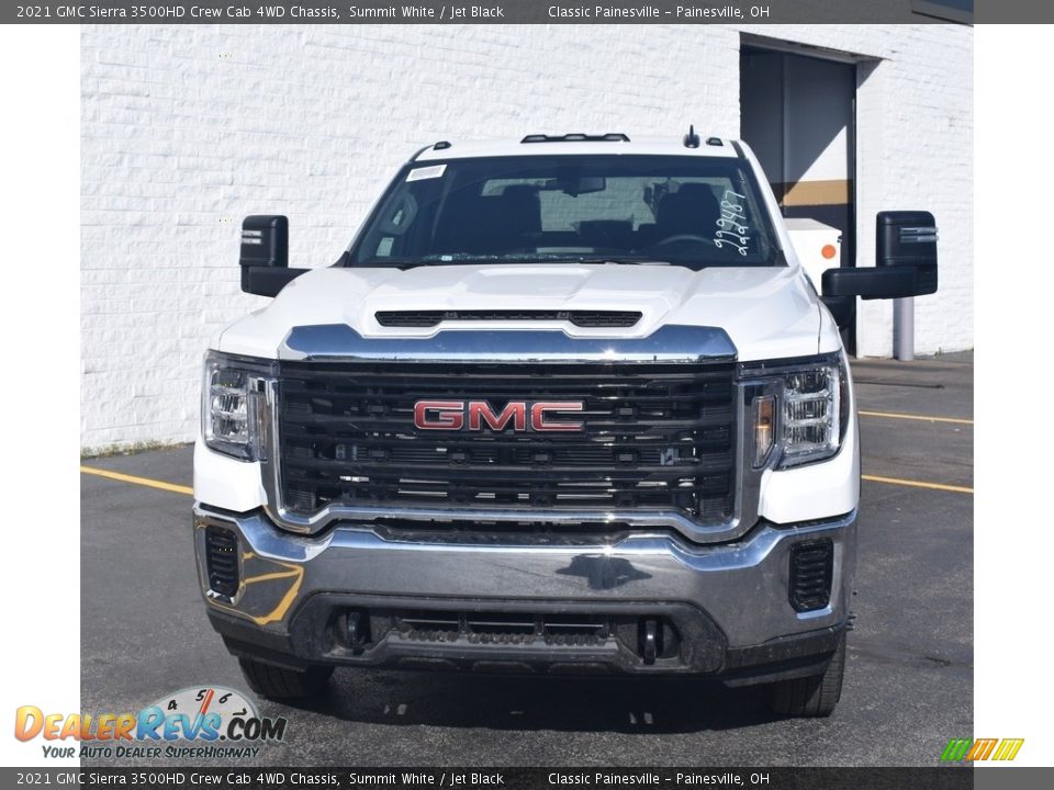 2021 GMC Sierra 3500HD Crew Cab 4WD Chassis Summit White / Jet Black Photo #4