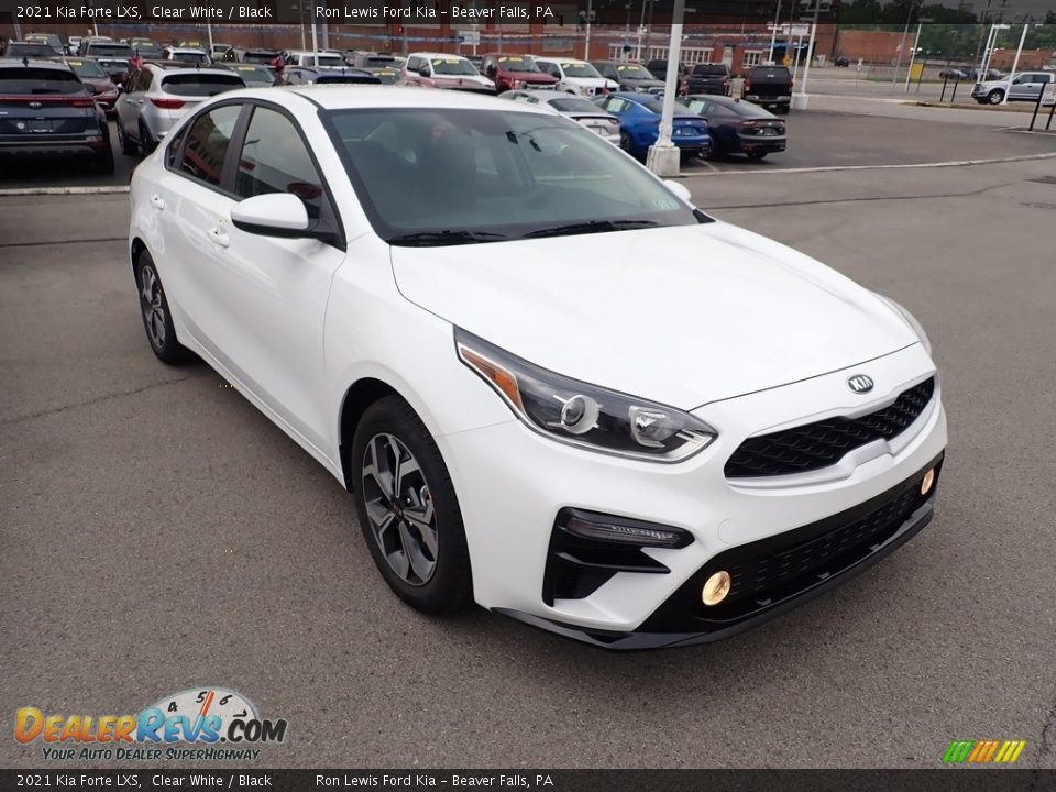 2021 Kia Forte LXS Clear White / Black Photo #3