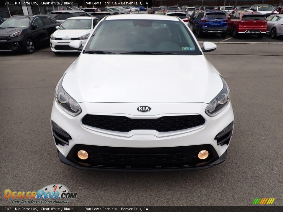 2021 Kia Forte LXS Clear White / Black Photo #4