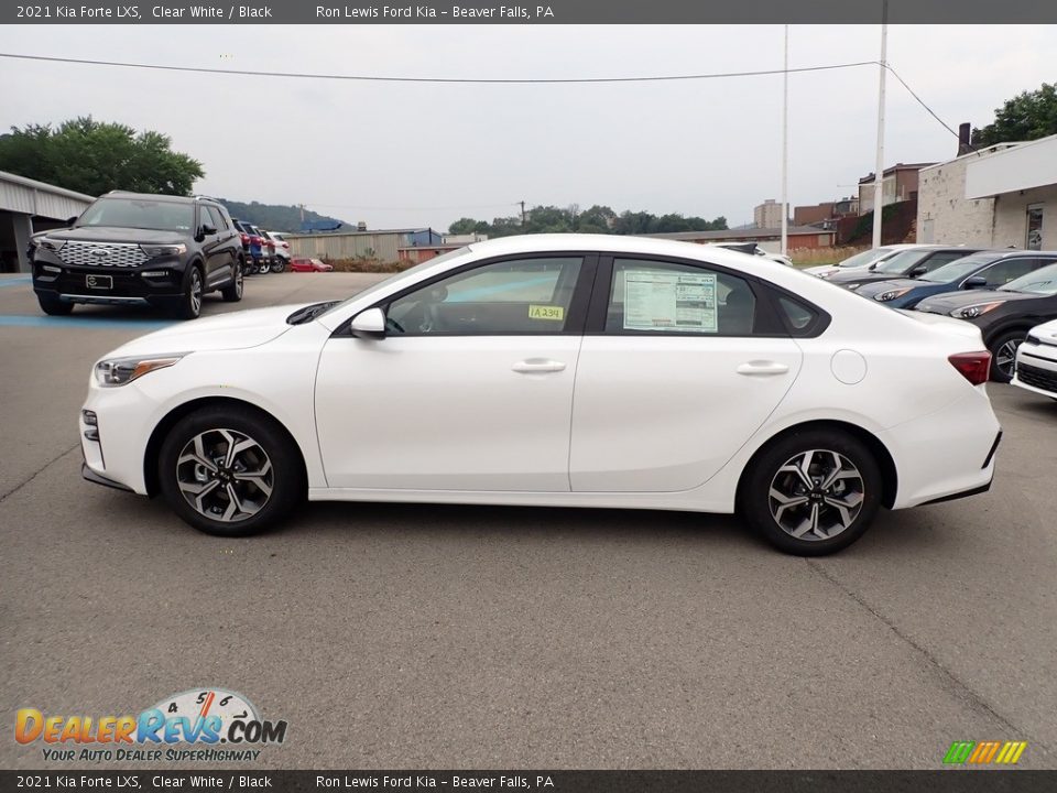 2021 Kia Forte LXS Clear White / Black Photo #6