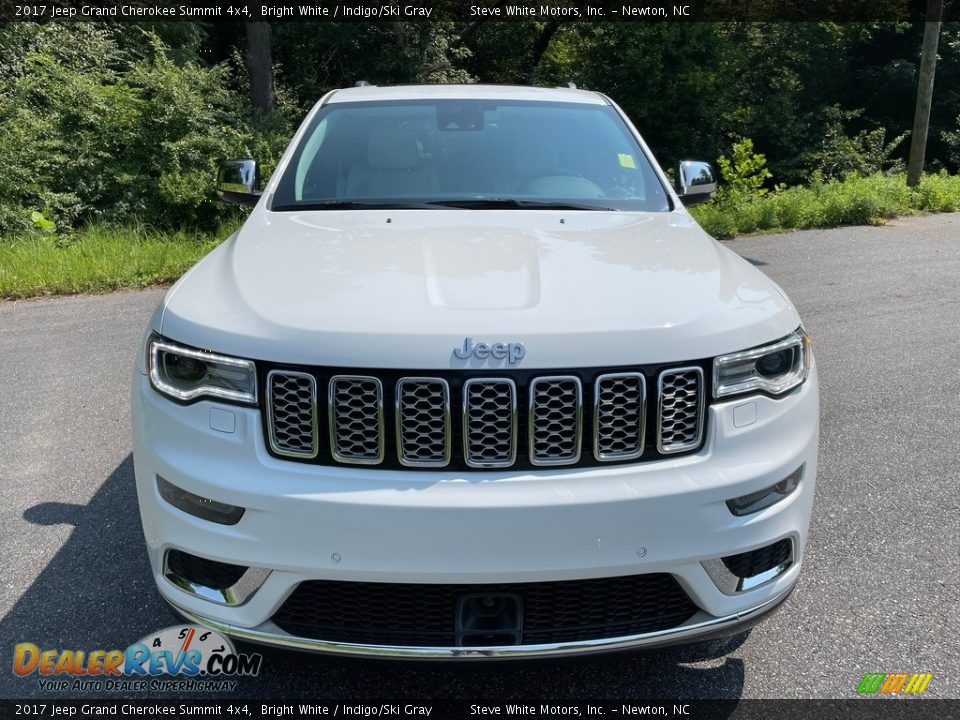 2017 Jeep Grand Cherokee Summit 4x4 Bright White / Indigo/Ski Gray Photo #3