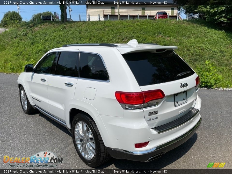 2017 Jeep Grand Cherokee Summit 4x4 Bright White / Indigo/Ski Gray Photo #8