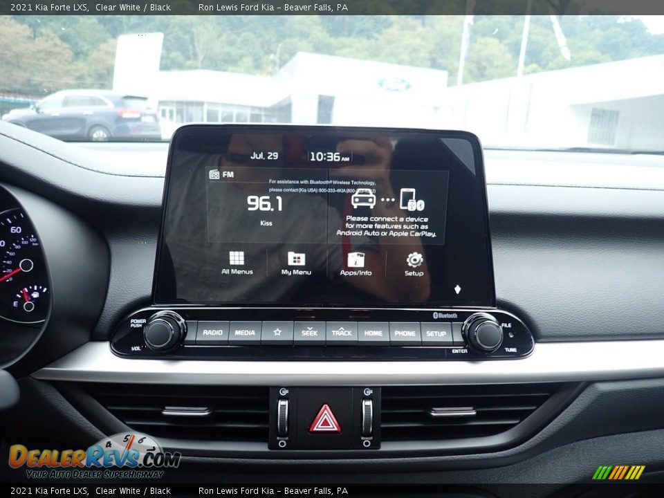 2021 Kia Forte LXS Clear White / Black Photo #16