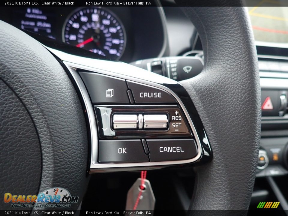 2021 Kia Forte LXS Clear White / Black Photo #19