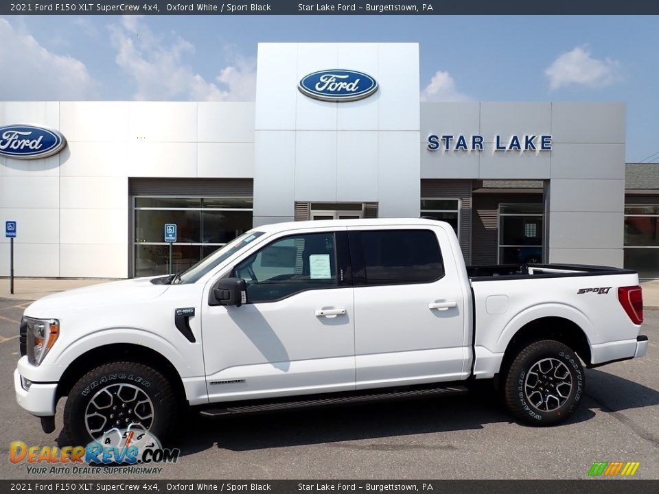 2021 Ford F150 XLT SuperCrew 4x4 Oxford White / Sport Black Photo #1