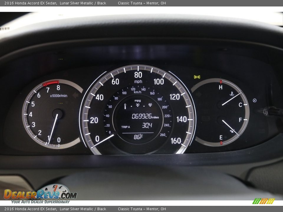 2016 Honda Accord EX Sedan Gauges Photo #8