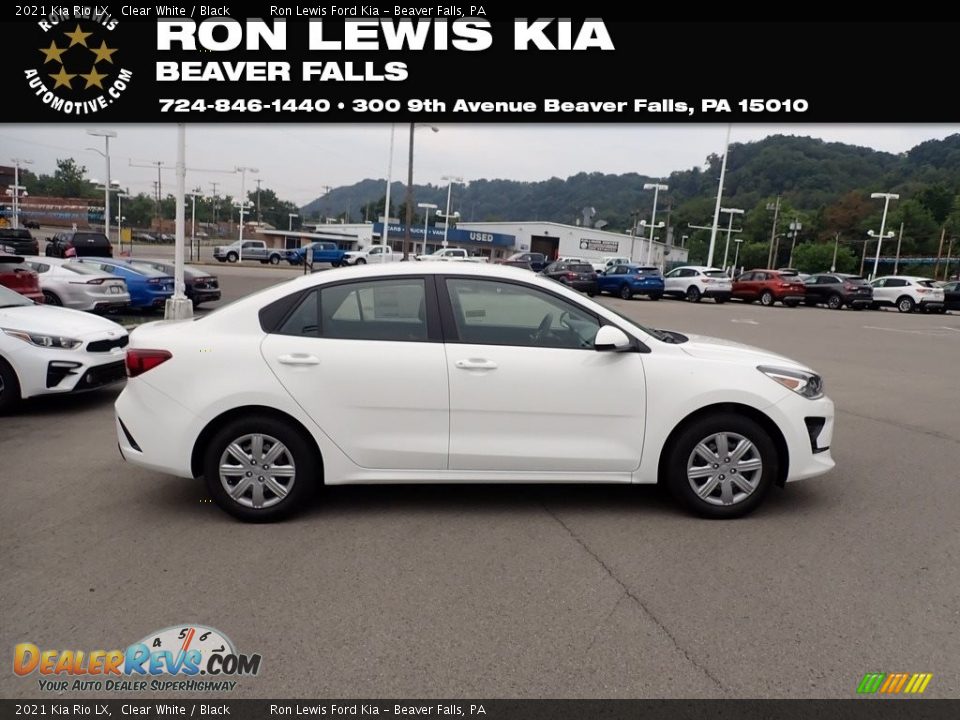 2021 Kia Rio LX Clear White / Black Photo #1