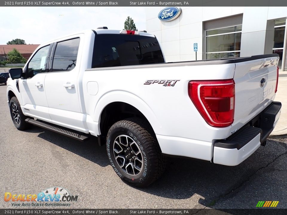 2021 Ford F150 XLT SuperCrew 4x4 Oxford White / Sport Black Photo #3