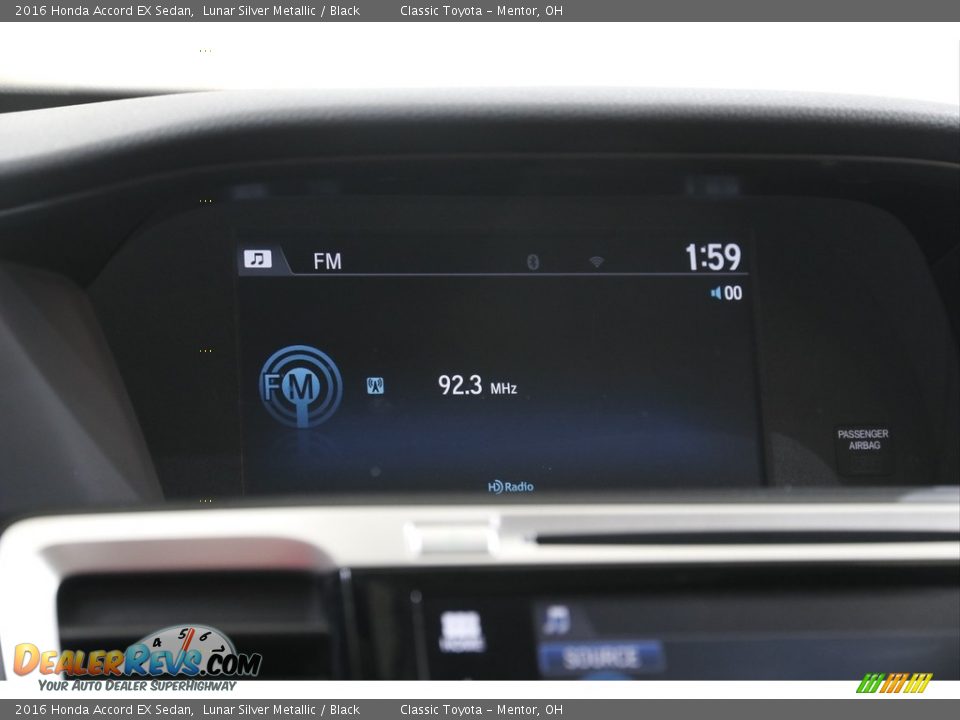 2016 Honda Accord EX Sedan Lunar Silver Metallic / Black Photo #10