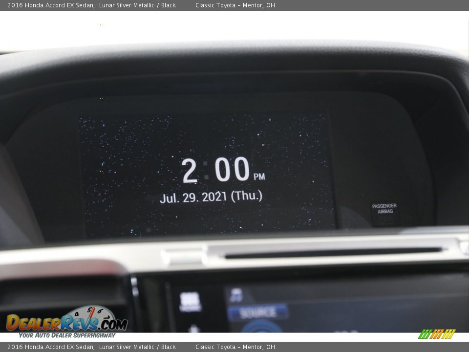 2016 Honda Accord EX Sedan Lunar Silver Metallic / Black Photo #11