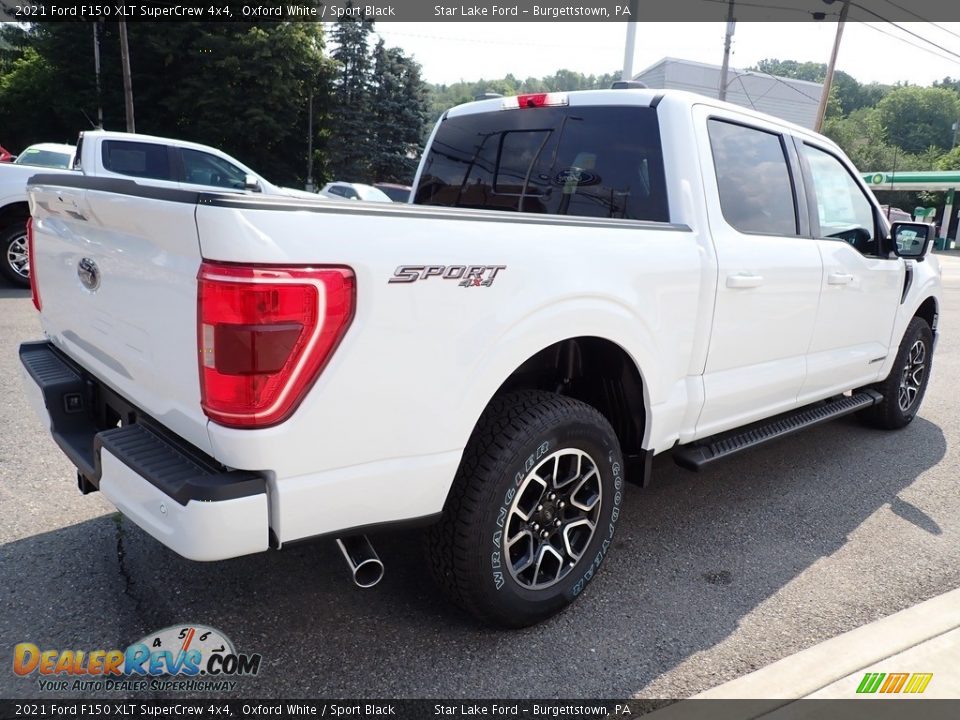 2021 Ford F150 XLT SuperCrew 4x4 Oxford White / Sport Black Photo #5