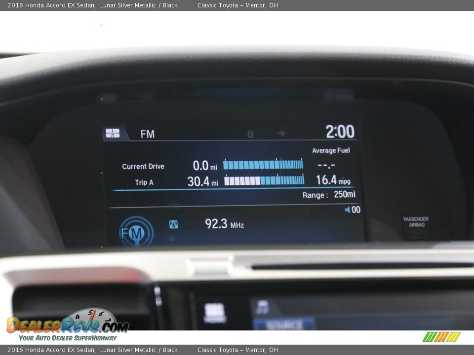 2016 Honda Accord EX Sedan Lunar Silver Metallic / Black Photo #12