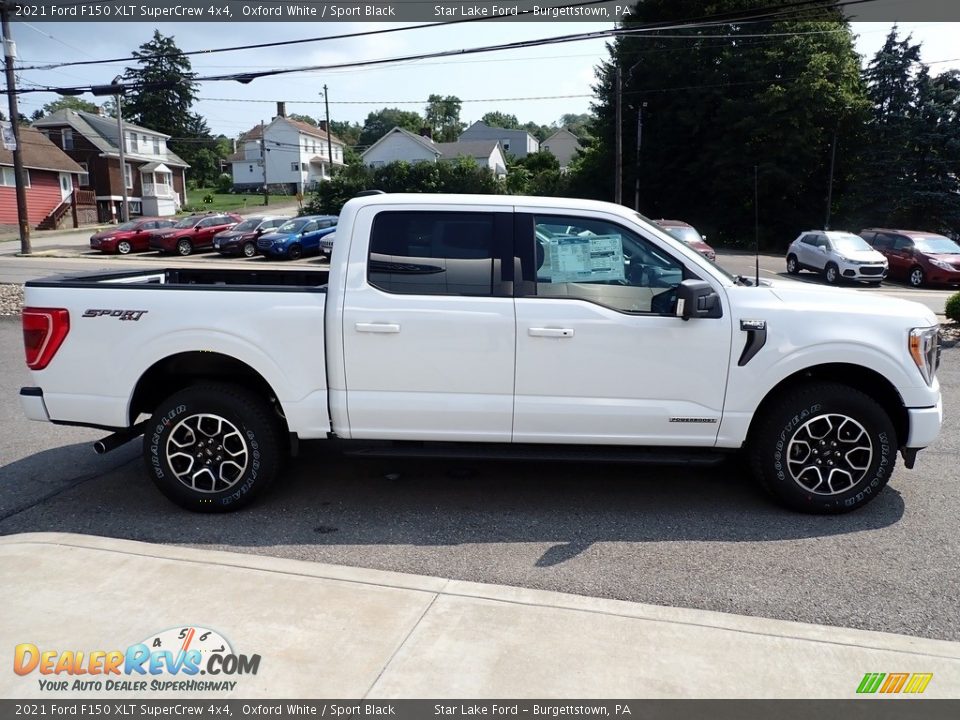 2021 Ford F150 XLT SuperCrew 4x4 Oxford White / Sport Black Photo #6