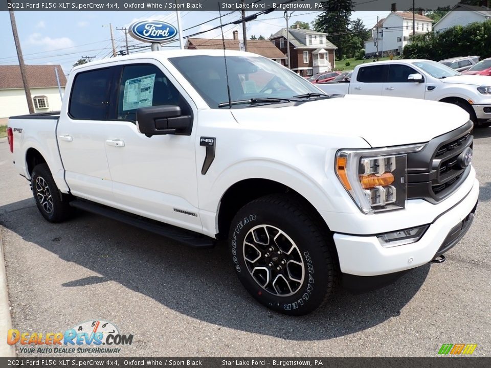 2021 Ford F150 XLT SuperCrew 4x4 Oxford White / Sport Black Photo #7