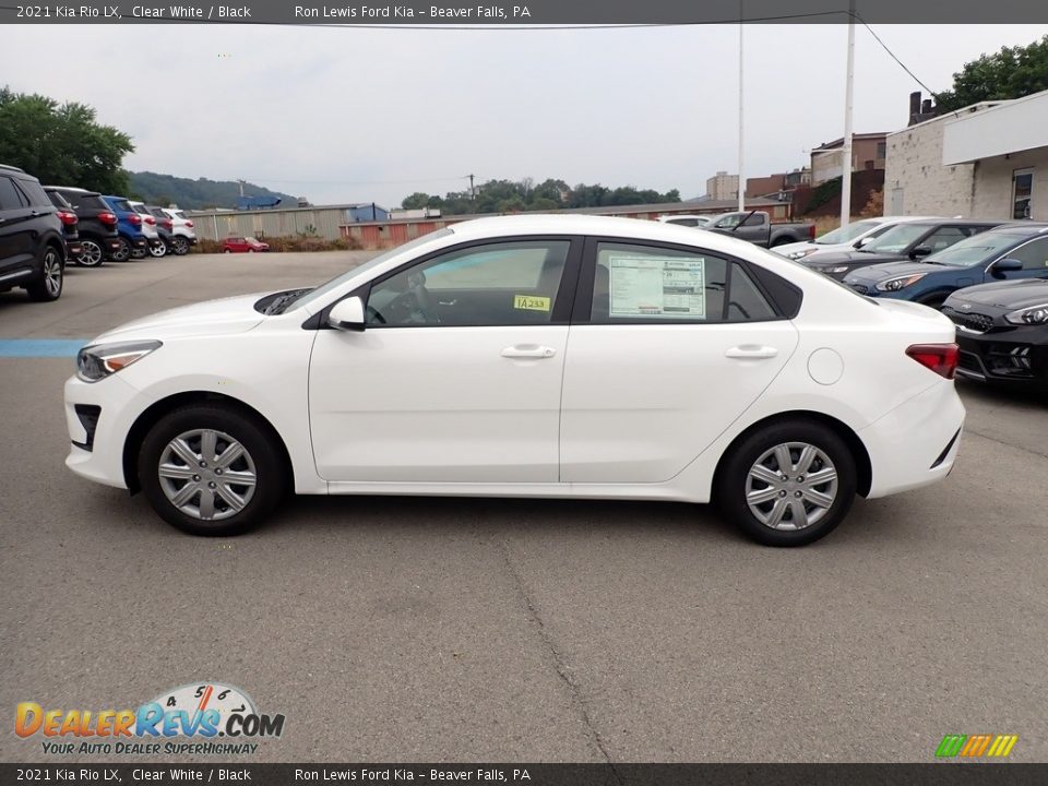 2021 Kia Rio LX Clear White / Black Photo #6