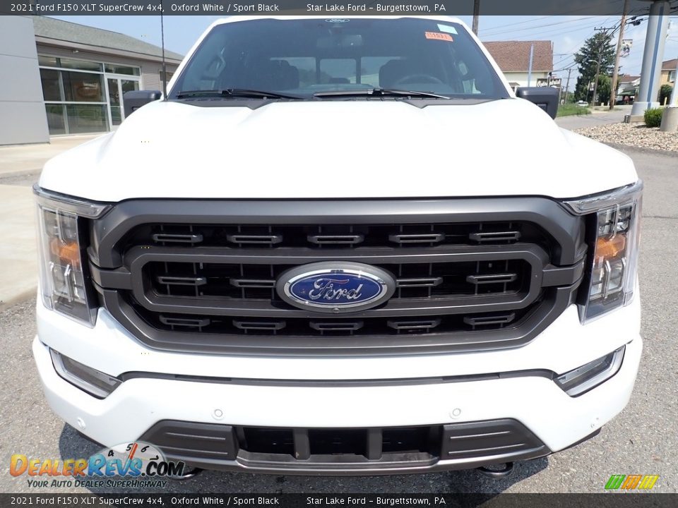 2021 Ford F150 XLT SuperCrew 4x4 Oxford White / Sport Black Photo #8