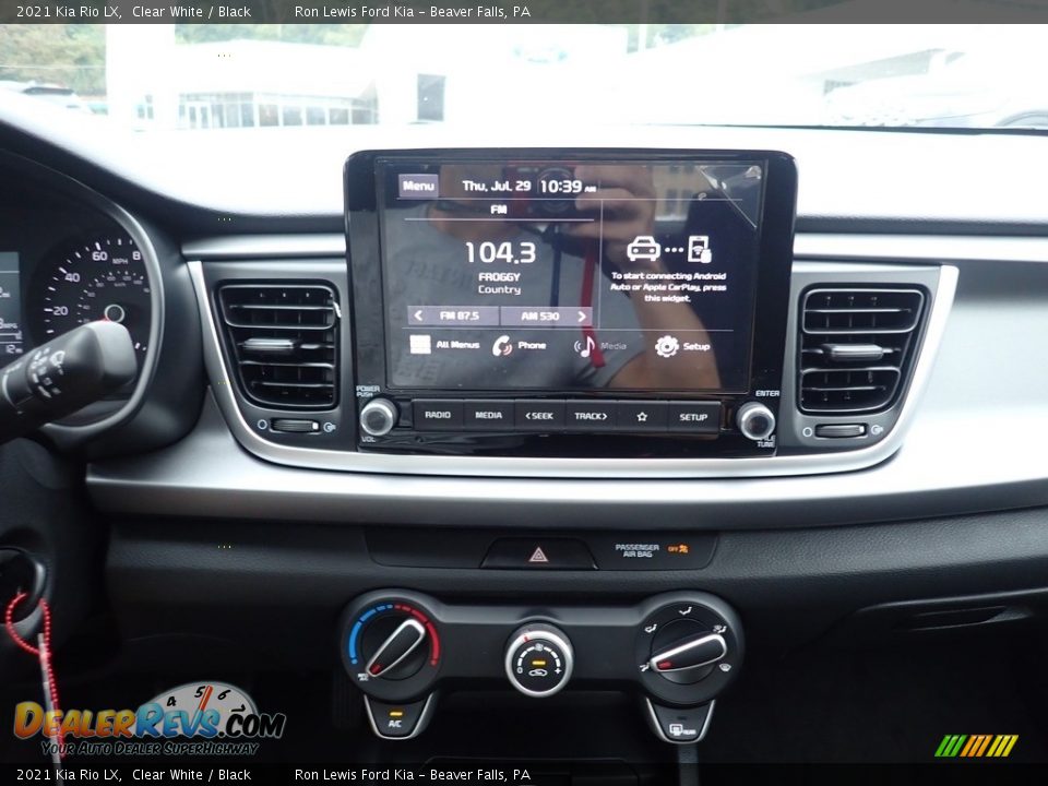 2021 Kia Rio LX Clear White / Black Photo #15