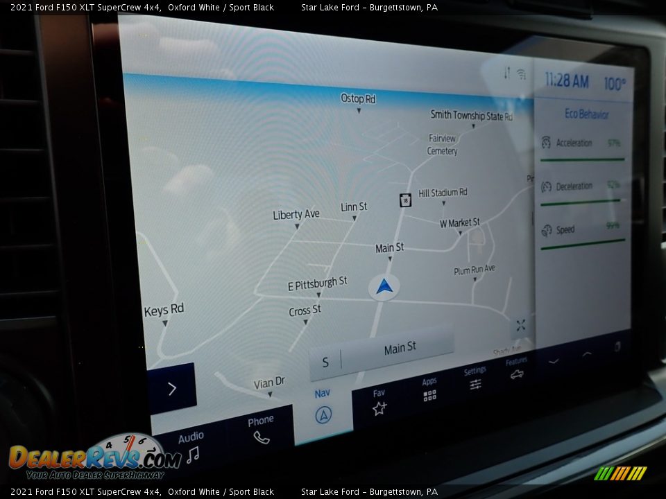 Navigation of 2021 Ford F150 XLT SuperCrew 4x4 Photo #18