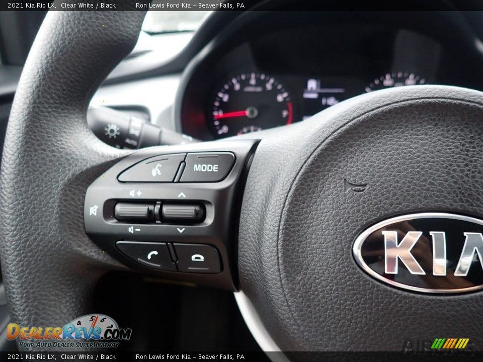 2021 Kia Rio LX Clear White / Black Photo #18