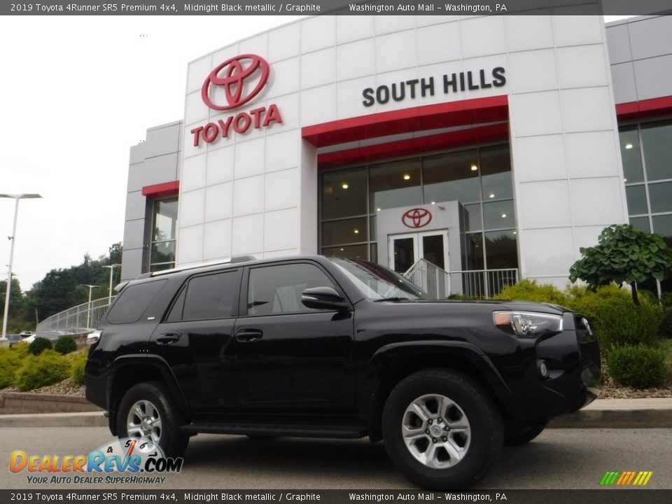 2019 Toyota 4Runner SR5 Premium 4x4 Midnight Black metallic / Graphite Photo #2