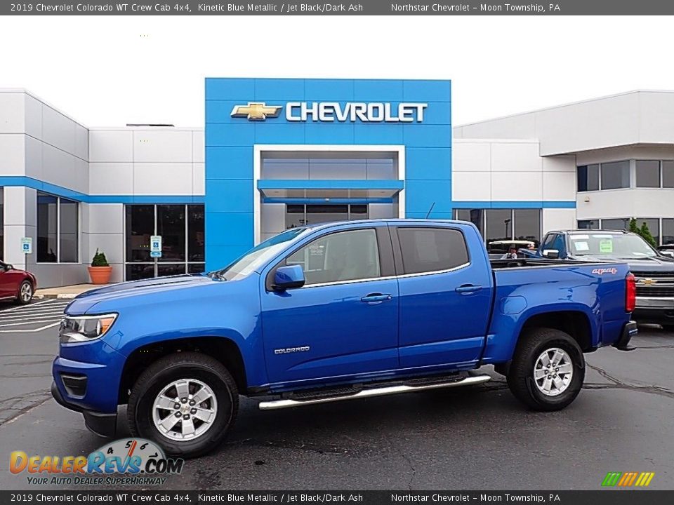 2019 Chevrolet Colorado WT Crew Cab 4x4 Kinetic Blue Metallic / Jet Black/Dark Ash Photo #1