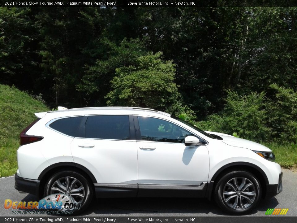 2021 Honda CR-V Touring AWD Platinum White Pearl / Ivory Photo #6