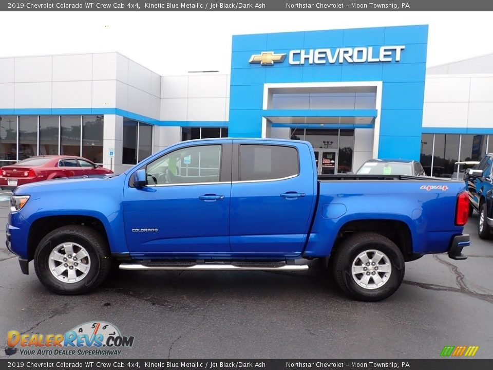 2019 Chevrolet Colorado WT Crew Cab 4x4 Kinetic Blue Metallic / Jet Black/Dark Ash Photo #3