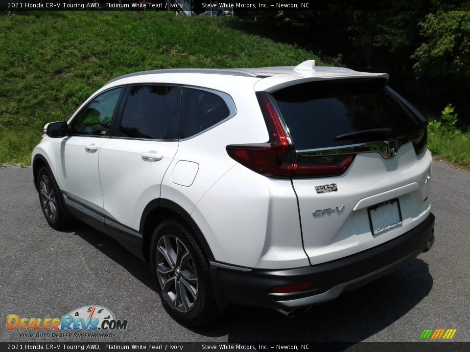 2021 Honda CR-V Touring AWD Platinum White Pearl / Ivory Photo #9
