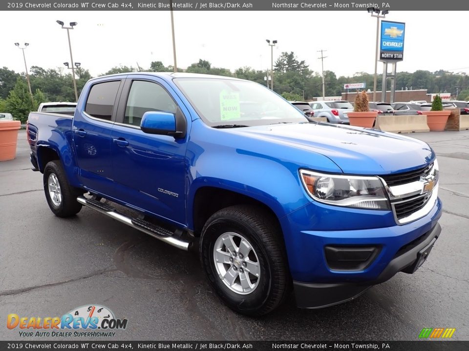 2019 Chevrolet Colorado WT Crew Cab 4x4 Kinetic Blue Metallic / Jet Black/Dark Ash Photo #10