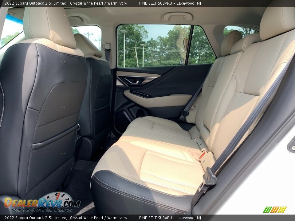 Rear Seat of 2022 Subaru Outback 2.5i Limited Photo #9