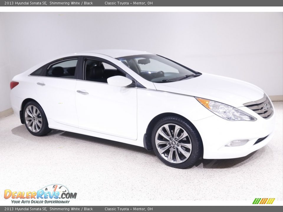 2013 Hyundai Sonata SE Shimmering White / Black Photo #1