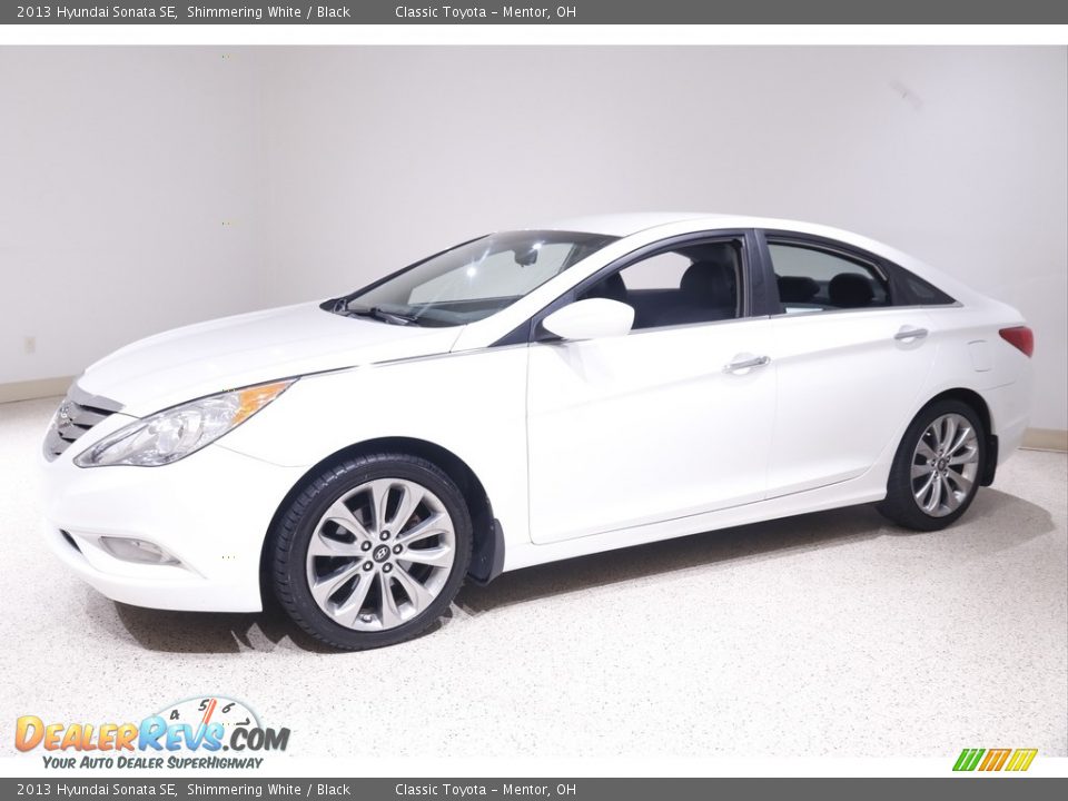 2013 Hyundai Sonata SE Shimmering White / Black Photo #3