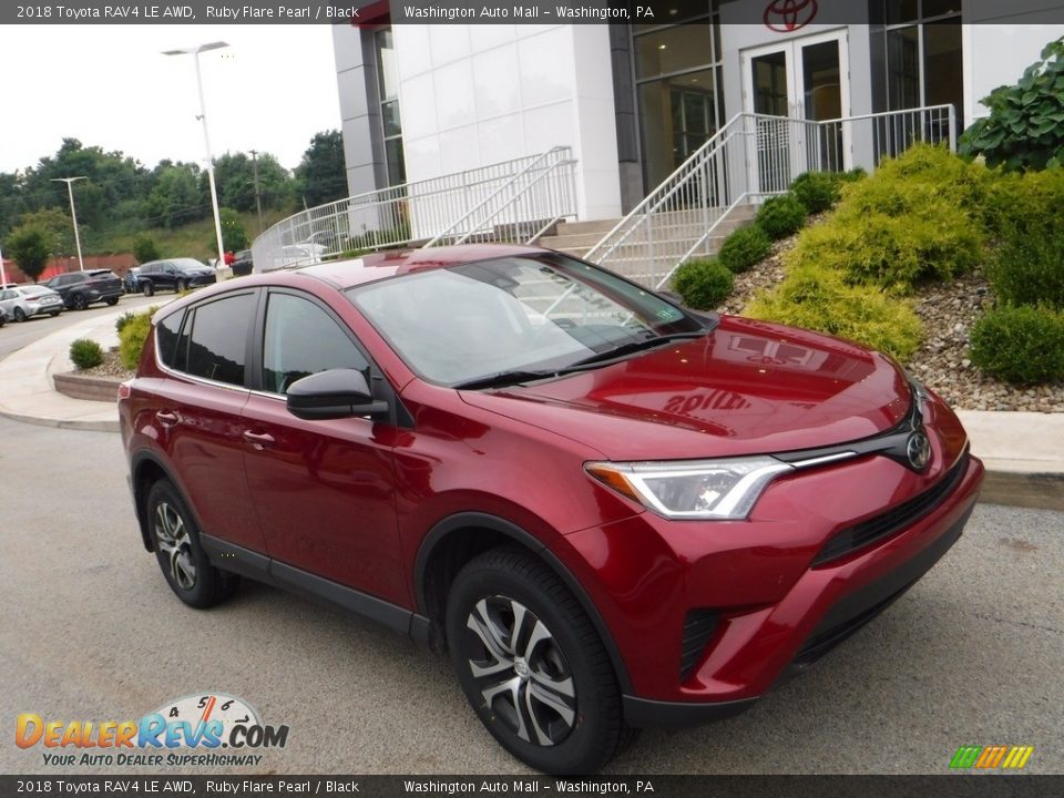 2018 Toyota RAV4 LE AWD Ruby Flare Pearl / Black Photo #1