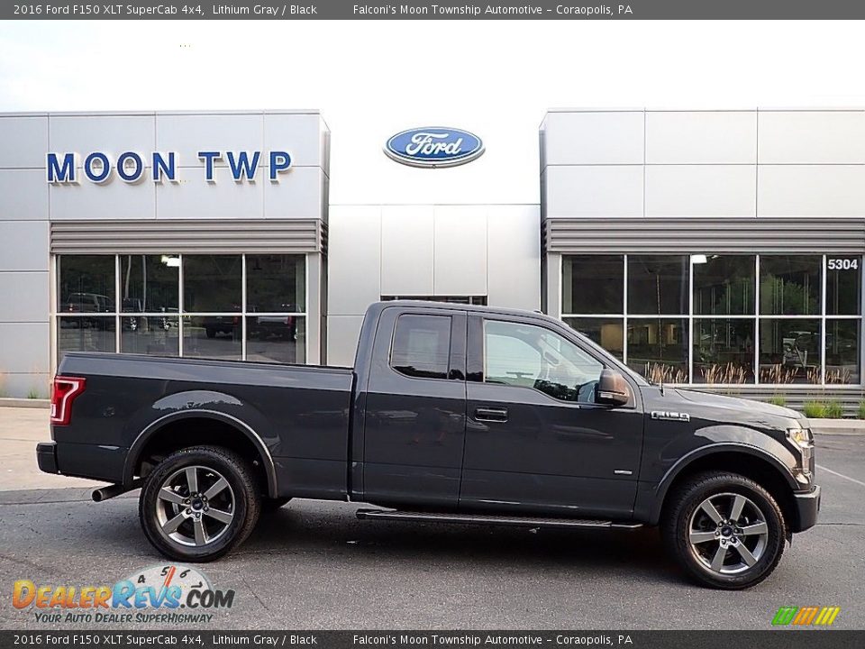 2016 Ford F150 XLT SuperCab 4x4 Lithium Gray / Black Photo #1