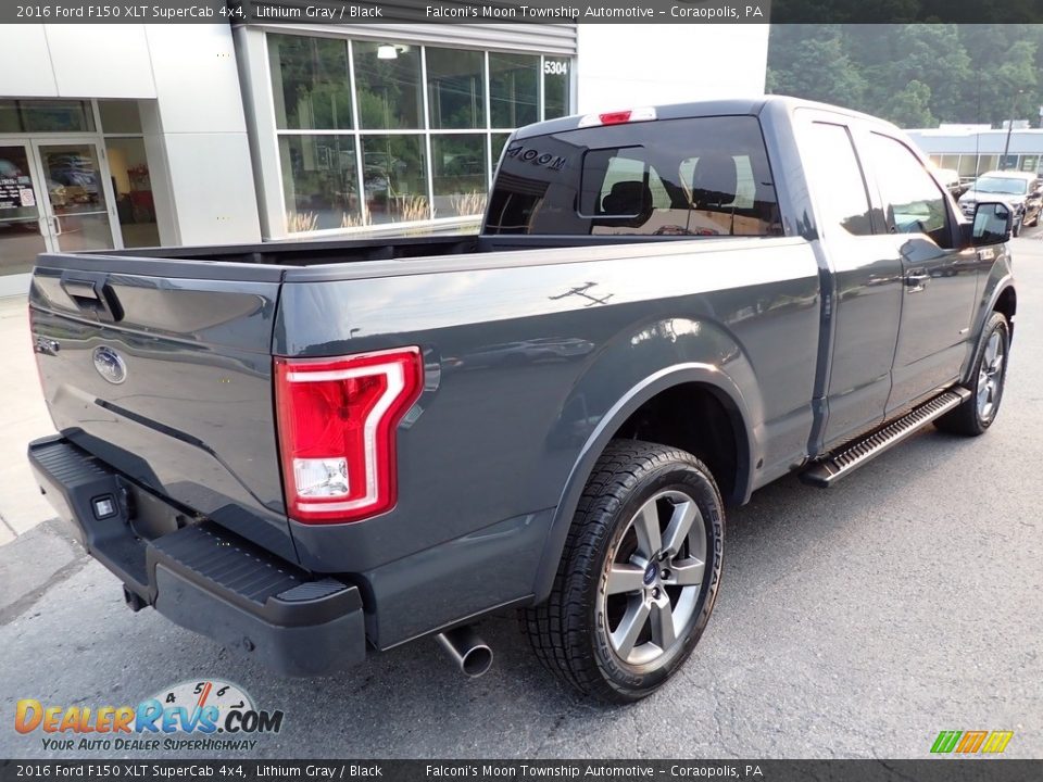 2016 Ford F150 XLT SuperCab 4x4 Lithium Gray / Black Photo #2