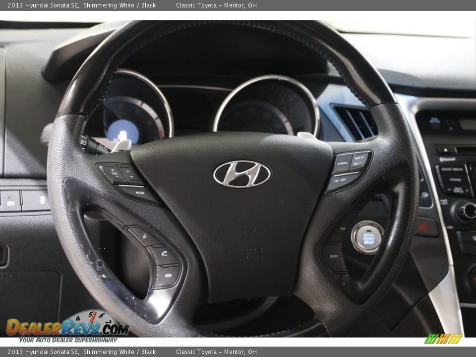 2013 Hyundai Sonata SE Shimmering White / Black Photo #7